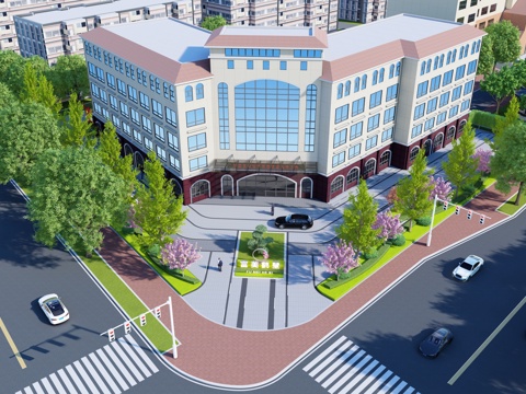 现代广场景观 广场景观 景观su模型