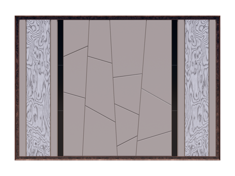 装饰背景墙su模型