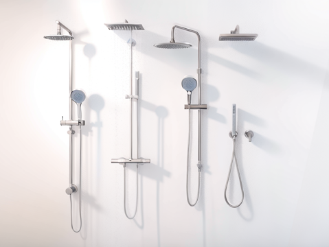 淋浴花洒su模型