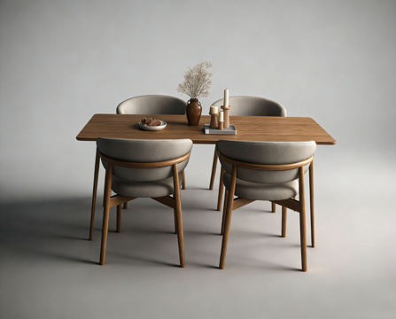 简欧休闲桌椅su模型