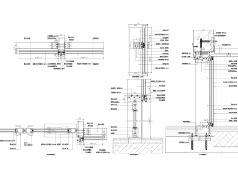 玻璃幕墙节点CAD施工图cad施工图