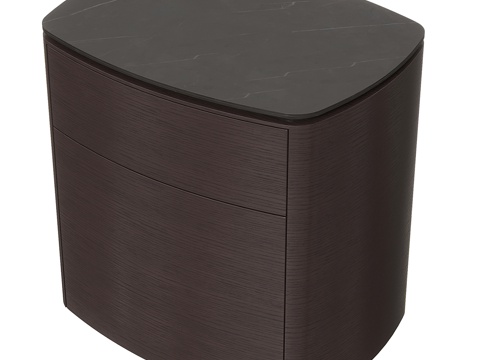 北欧简约床头柜 轻奢床头柜 矮柜 装饰柜3d模型