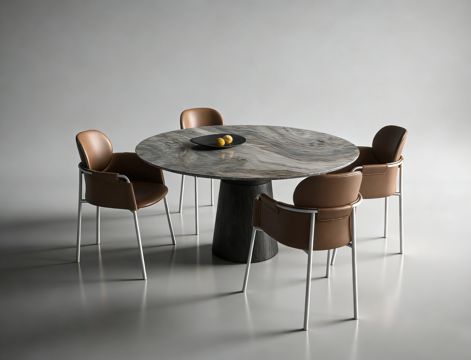 现代餐桌su模型