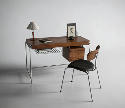 侘寂书桌su模型