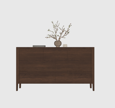 现代装饰柜su模型