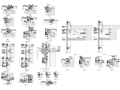幕墙节点大样CAD施工图cad施工图