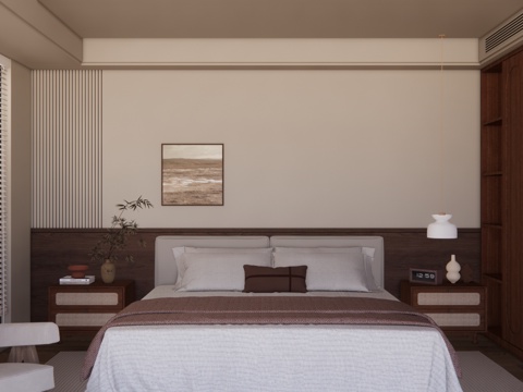 床 家装 客餐厅su模型