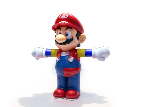 马里奥公仔su模型