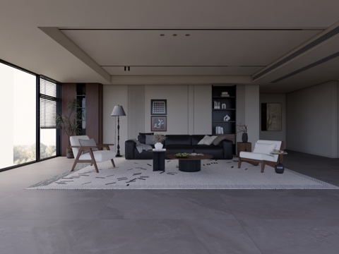 客厅 门窗 卧室 衣帽间su模型