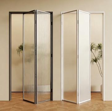 现代折叠门 玻璃折叠门su模型