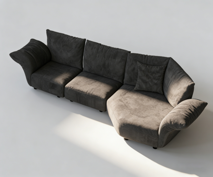 现代沙发su模型