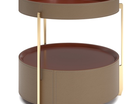 现代简约轻奢茶几 茶几 简约茶几 客厅茶几 圆形茶几3d模型