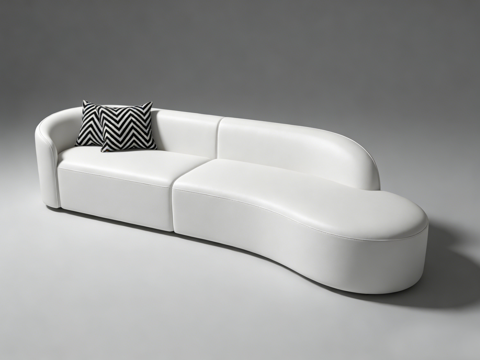 现代异形沙发su模型