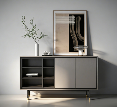 现代装饰柜su模型