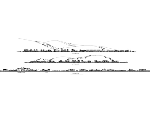 街景道路立面图CAD施工图cad施工图