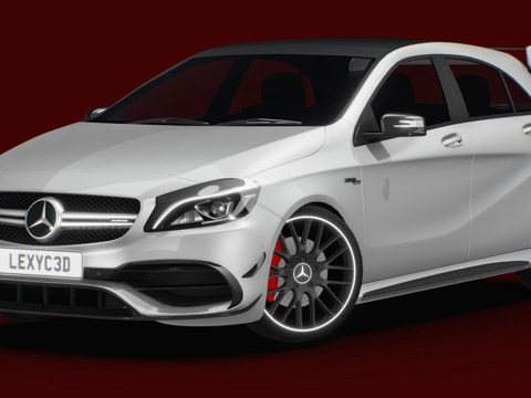 梅赛德斯奔驰A45 AMG 2018su模型