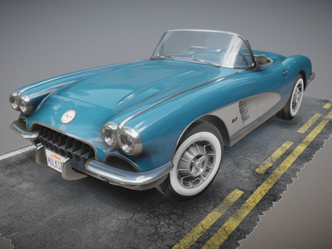 通用美国跑车su模型