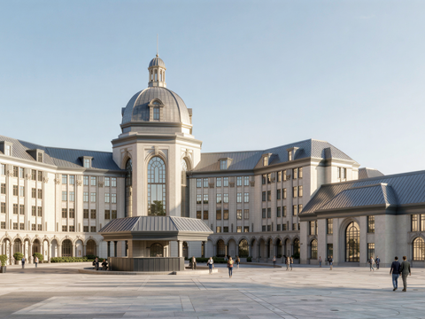 多层公寓 员工宿舍 多层办公 公寓楼 宿舍 宿舍楼su模型