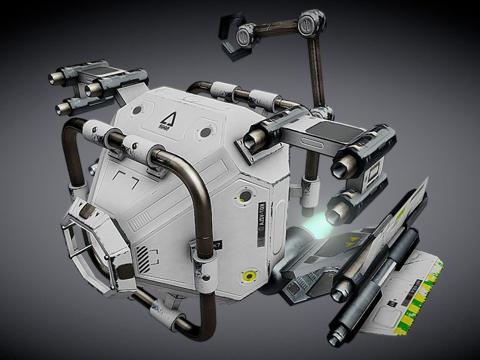 K07 无人机su模型