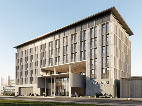 现代酒店 多层酒店 高层酒店 旅馆 酒店建筑su模型