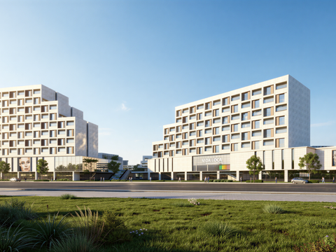 现代酒店 多层酒店 高层酒店 旅馆 酒店建筑su模型