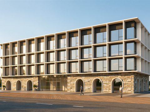 多层公寓 员工宿舍 多层办公 公寓楼 宿舍 宿舍楼su模型