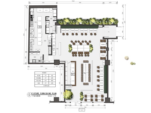 深业上城gaga西餐厅农畉轻食西餐厅光之屋法餐平面方案cad施工图