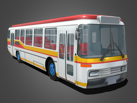 通用城镇巴士su模型