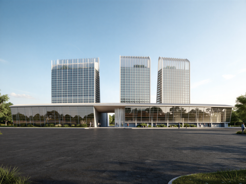 现代酒店 高层酒店 多层酒店 旅馆 酒店建筑su模型