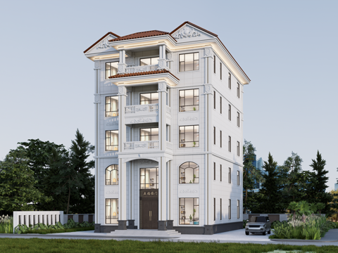 欧式别墅su模型su模型