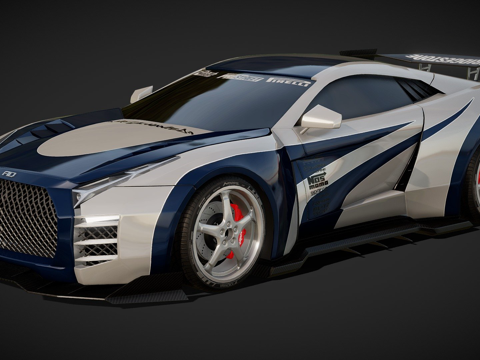 日产 GTRs  麦克斯su模型