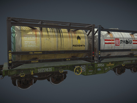 铁路罐车su模型