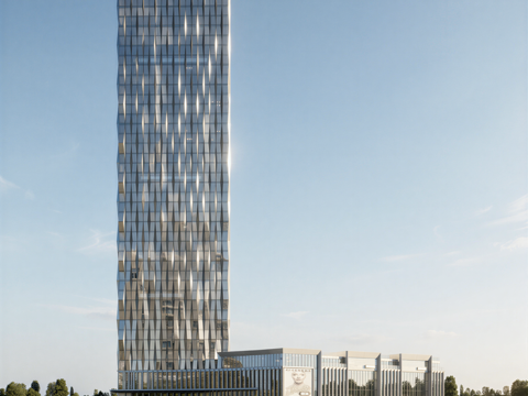 现代酒店 高层酒店 多层酒店 旅馆 酒店建筑su模型