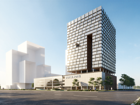 现代酒店 高层酒店 多层酒店 旅馆 酒店建筑su模型