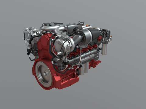 卡特彼勒 C32 1417千瓦 游艇船用发动机su模型