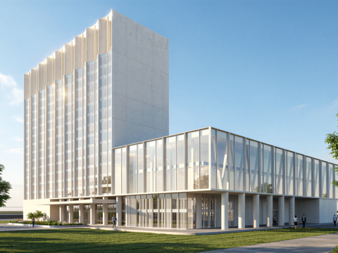 现代酒店 高层酒店 多层酒店 旅馆 酒店建筑su模型