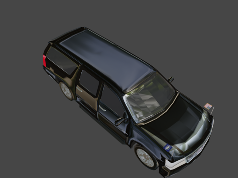 GMC 育空 XL 总统国事用车su模型