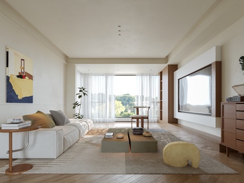 包豪斯客厅su模型