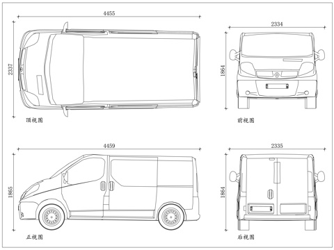 雷诺 MPV 雷诺商旅车 雷诺厢式车 雷诺多功能车 雷诺接待cad施工图