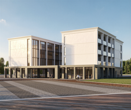 现代酒店 多层酒店 高层酒店 旅馆 酒店建筑su模型