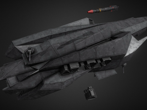 阿蒙拉级隐形舰 浩瀚无垠su模型