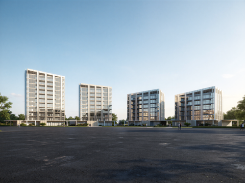 现代酒店 多层酒店 高层酒店 旅馆 酒店建筑su模型