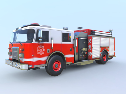 消防车su模型
