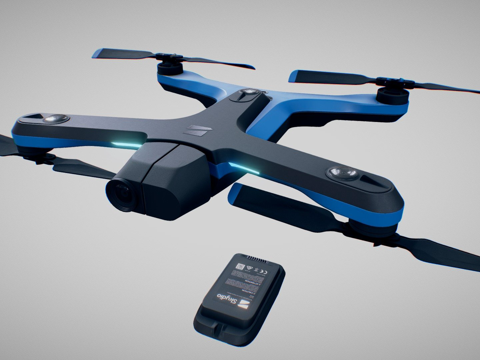 Skydio 2  无人机su模型