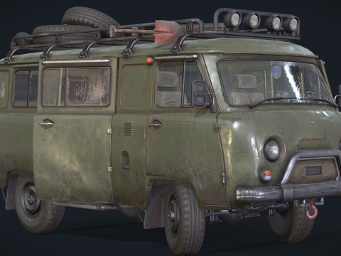 苏联车辆 乌阿斯 布汉卡su模型