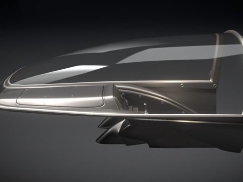 新型未来战斗喷气机驾驶舱(进行中-1)su模型