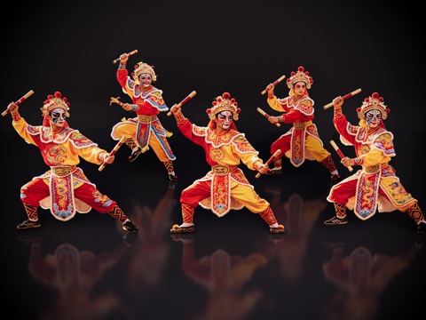 2D英歌舞人物 国潮英歌舞 英歌舞 非遗传承活动 非遗人物su模型