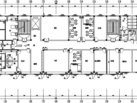 社区医院卫生院方案平面图cad施工图