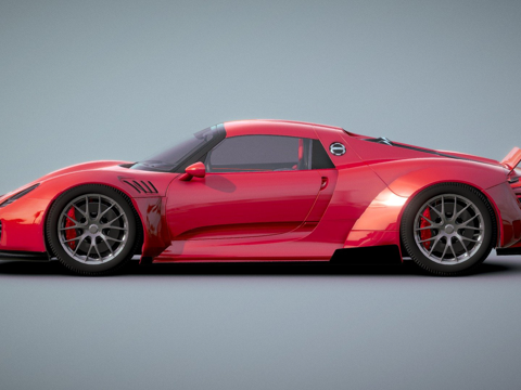 保时捷 918su模型