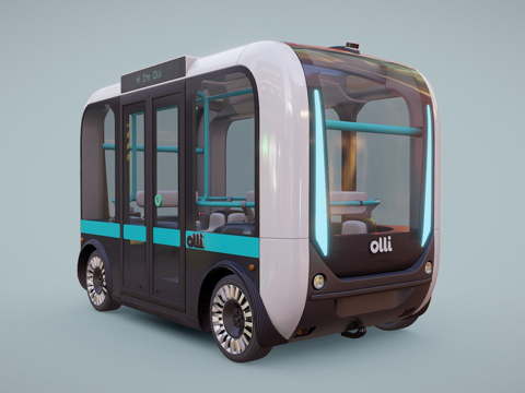 无人驾驶巴士本地汽车奥利su模型